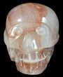 Polished Hematoid Quartz Crystal Skull - Madagascar #62615-1